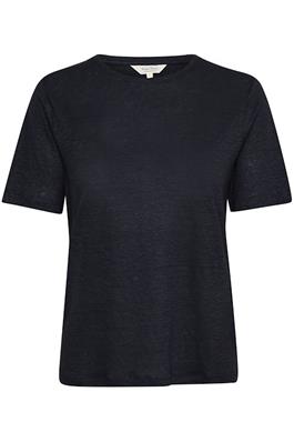 Part Two Emme Linen T-Shirt Navy