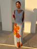 Ice Blue Floral Sophie Dress