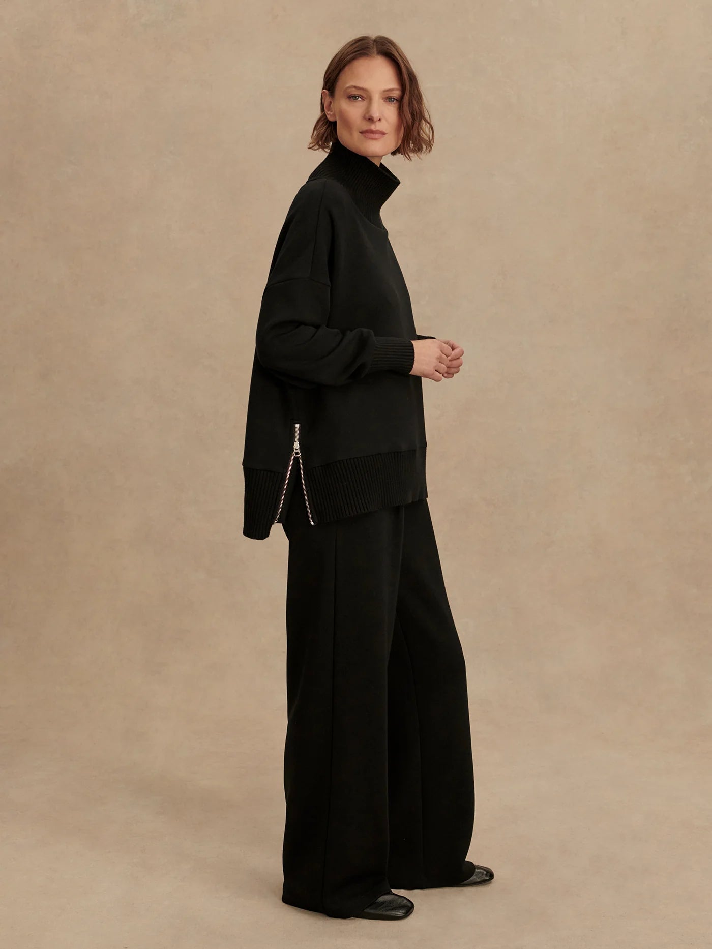 Barker High Neck Sweat Black