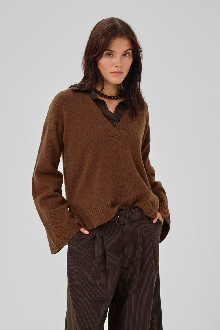 MEW Huxi Pullover Tobacco Brown