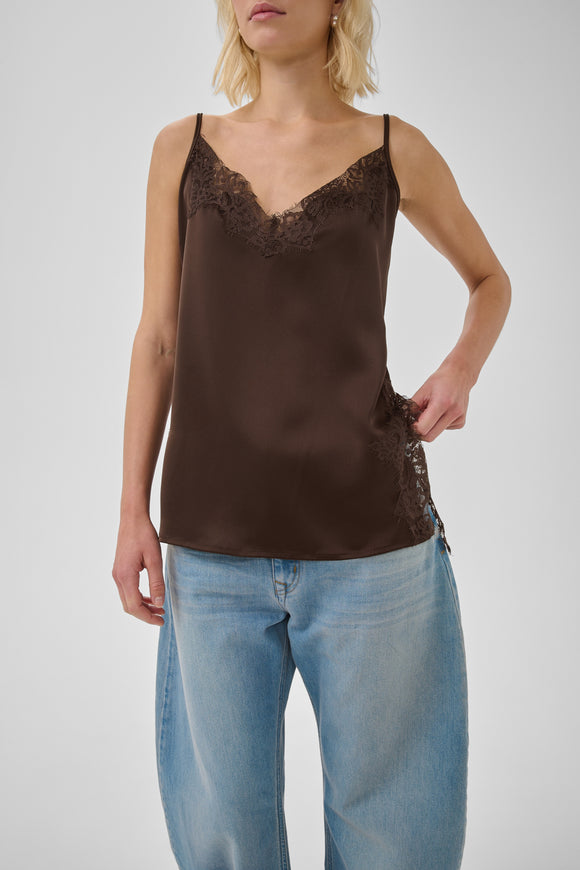 Brenda Lace Cami Brown