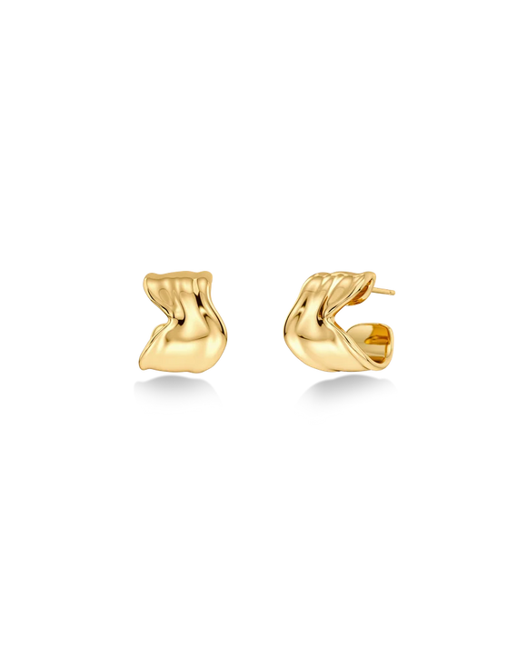 Melted Hoops Silver/Gold