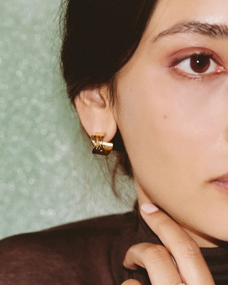 Melted Hoops Silver/Gold