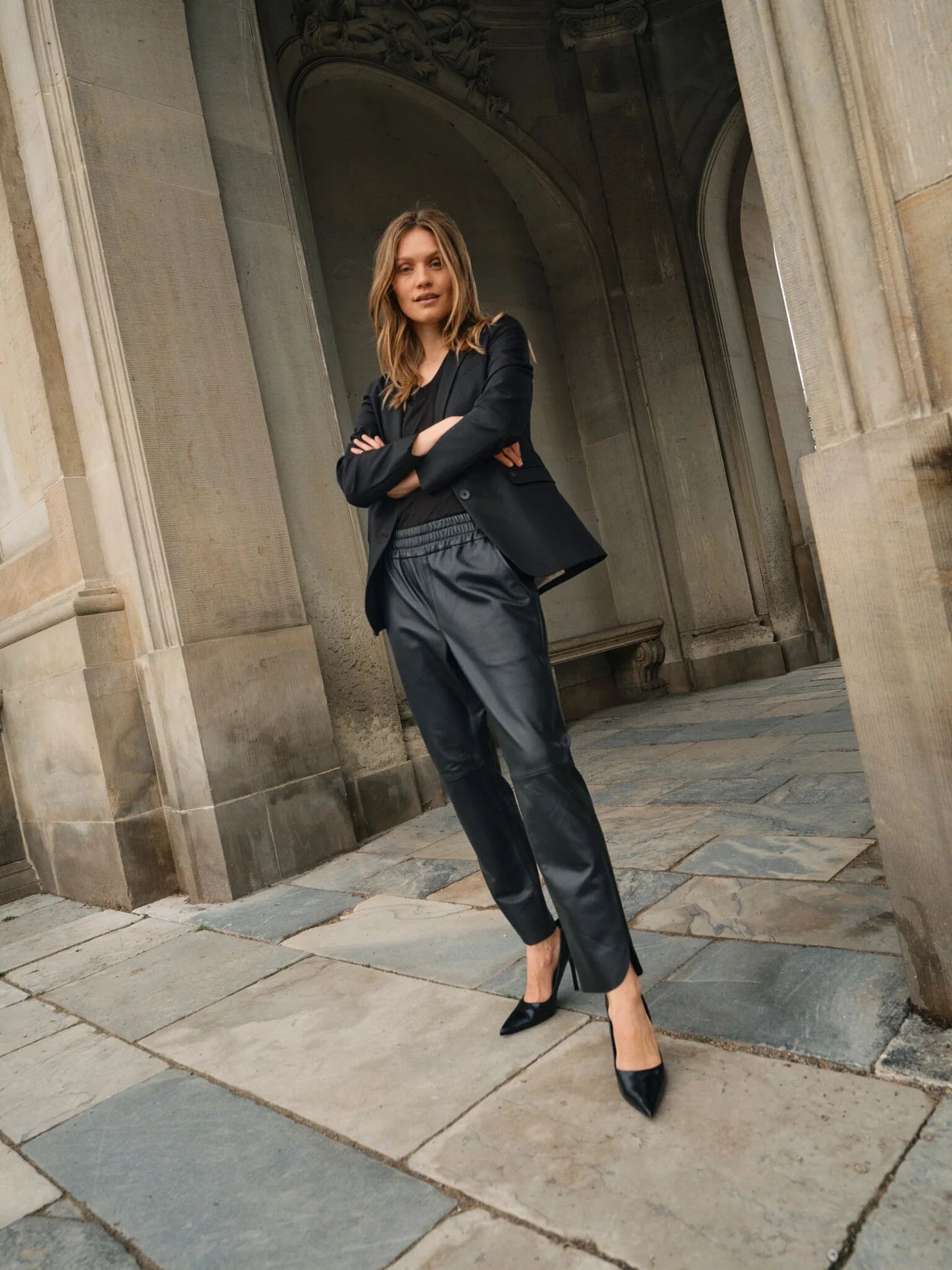 Mos Mosh Zabel Leather Sweatpant 