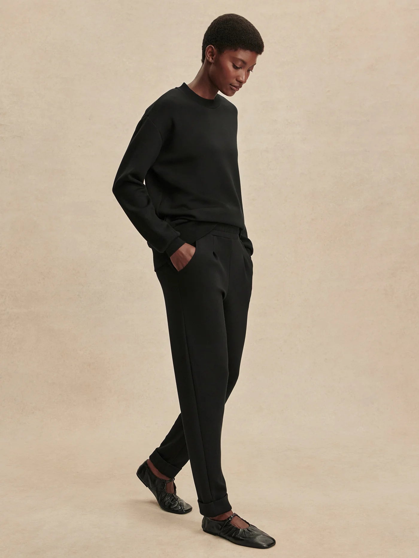 Varley The Rolled Cuff Pant Black 25"