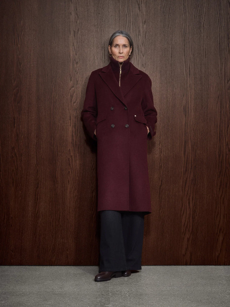 Alva Loisa Mock Neck Coat