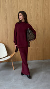 Charli Alma Skirt Dark Cherry