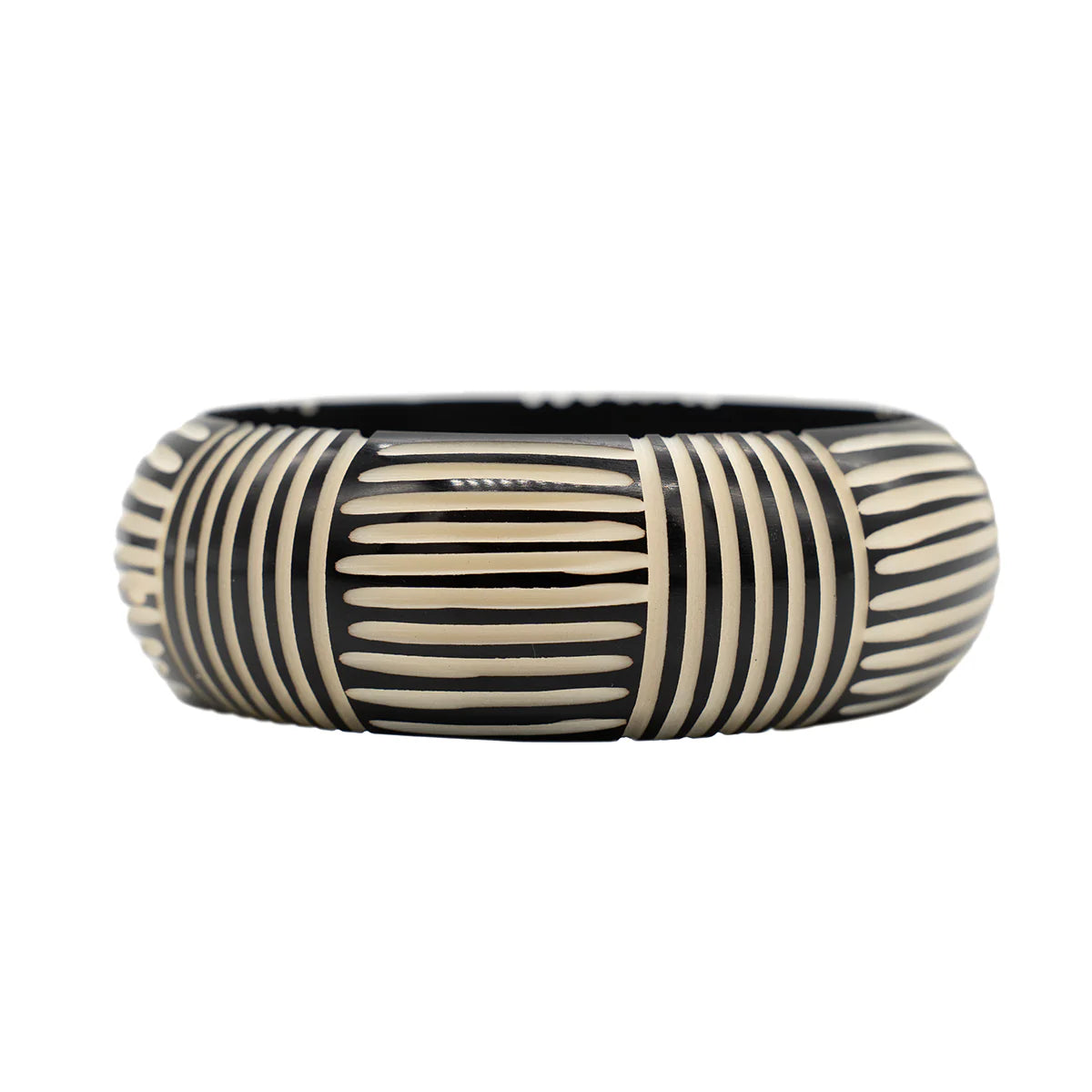 Narratives Black & Ivory Stripe Bangle