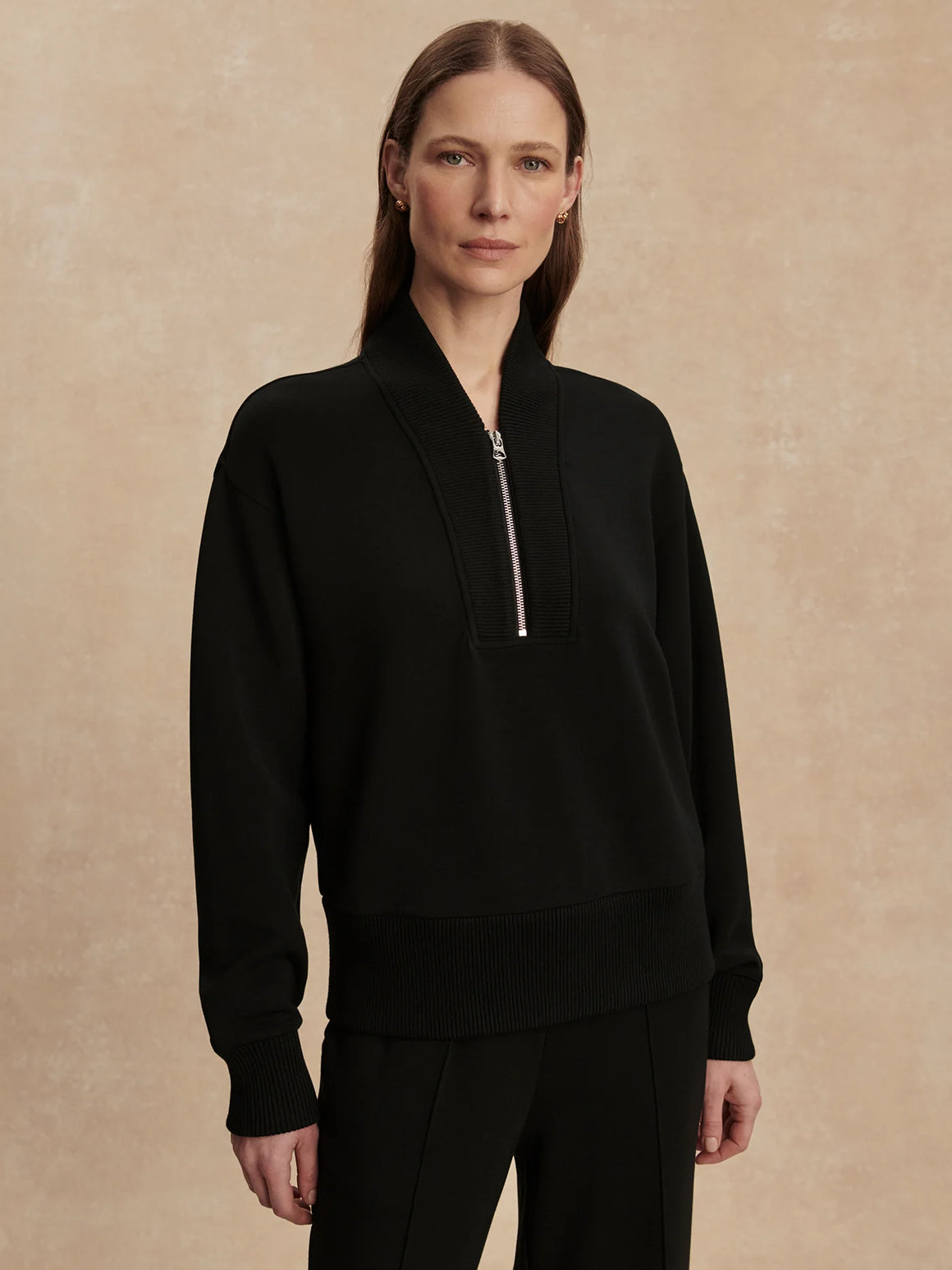 Varley Sally Half Zip Black 