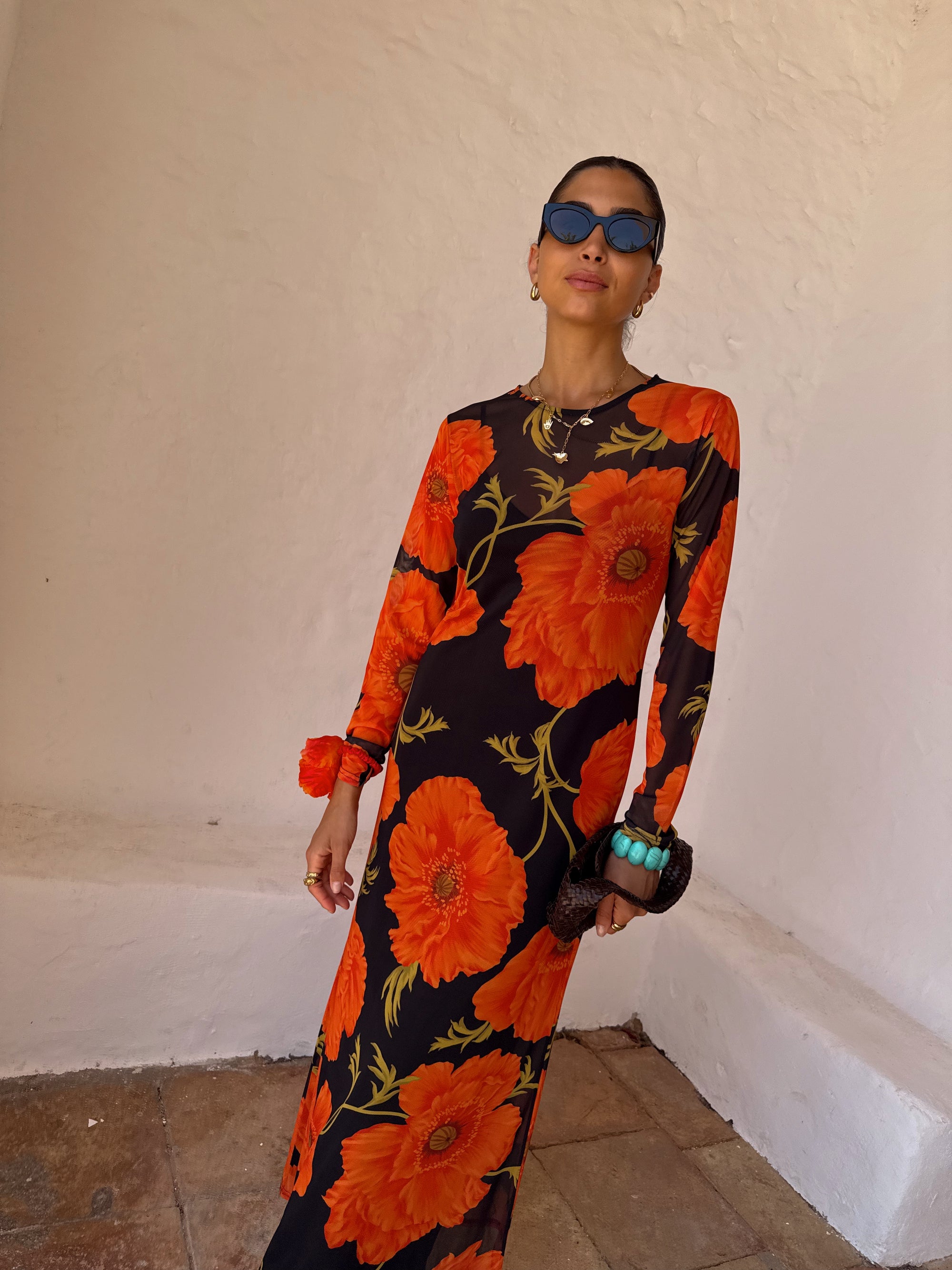 Never Fully Dressed Poppy Mesh Dress