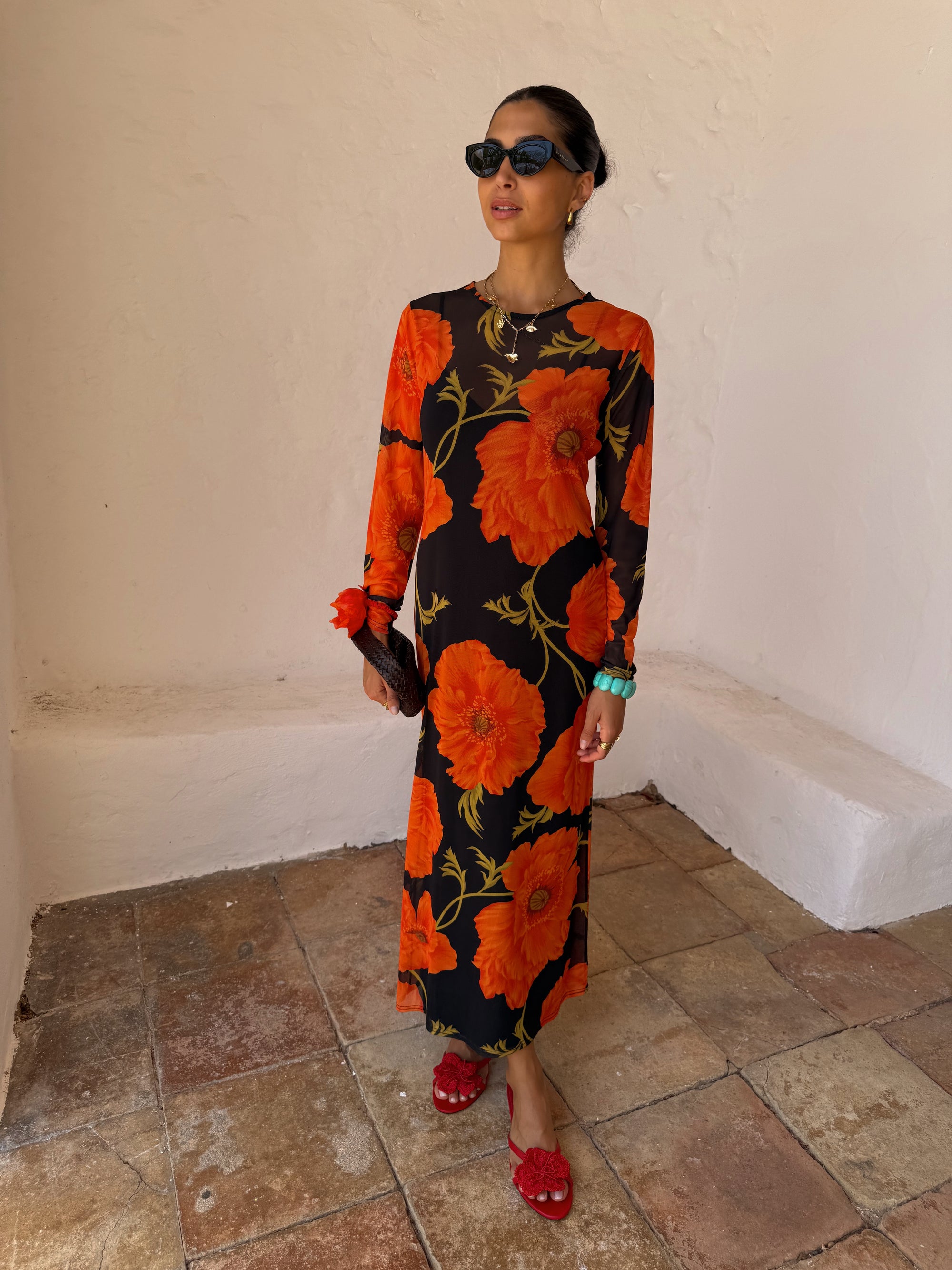 Never Fully Dressed Poppy Mesh Dress