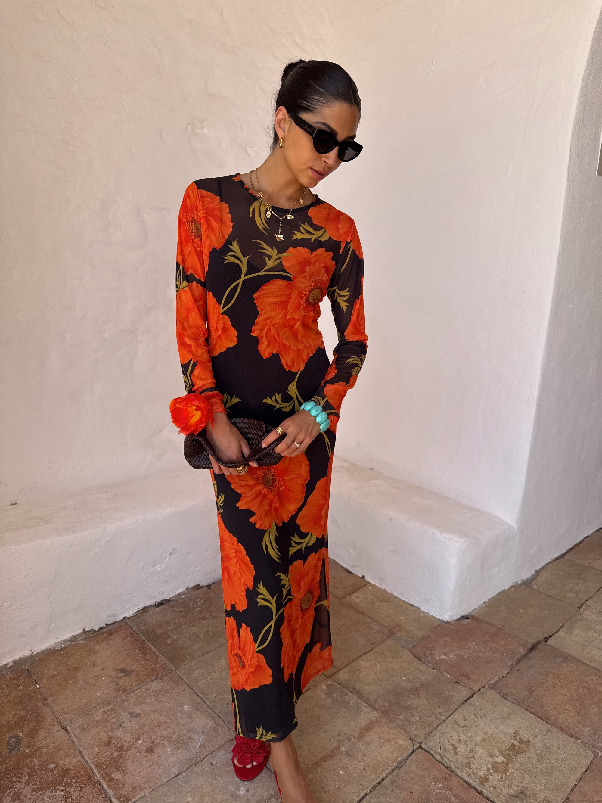 Never Fully Dressed Poppy Mesh Dress