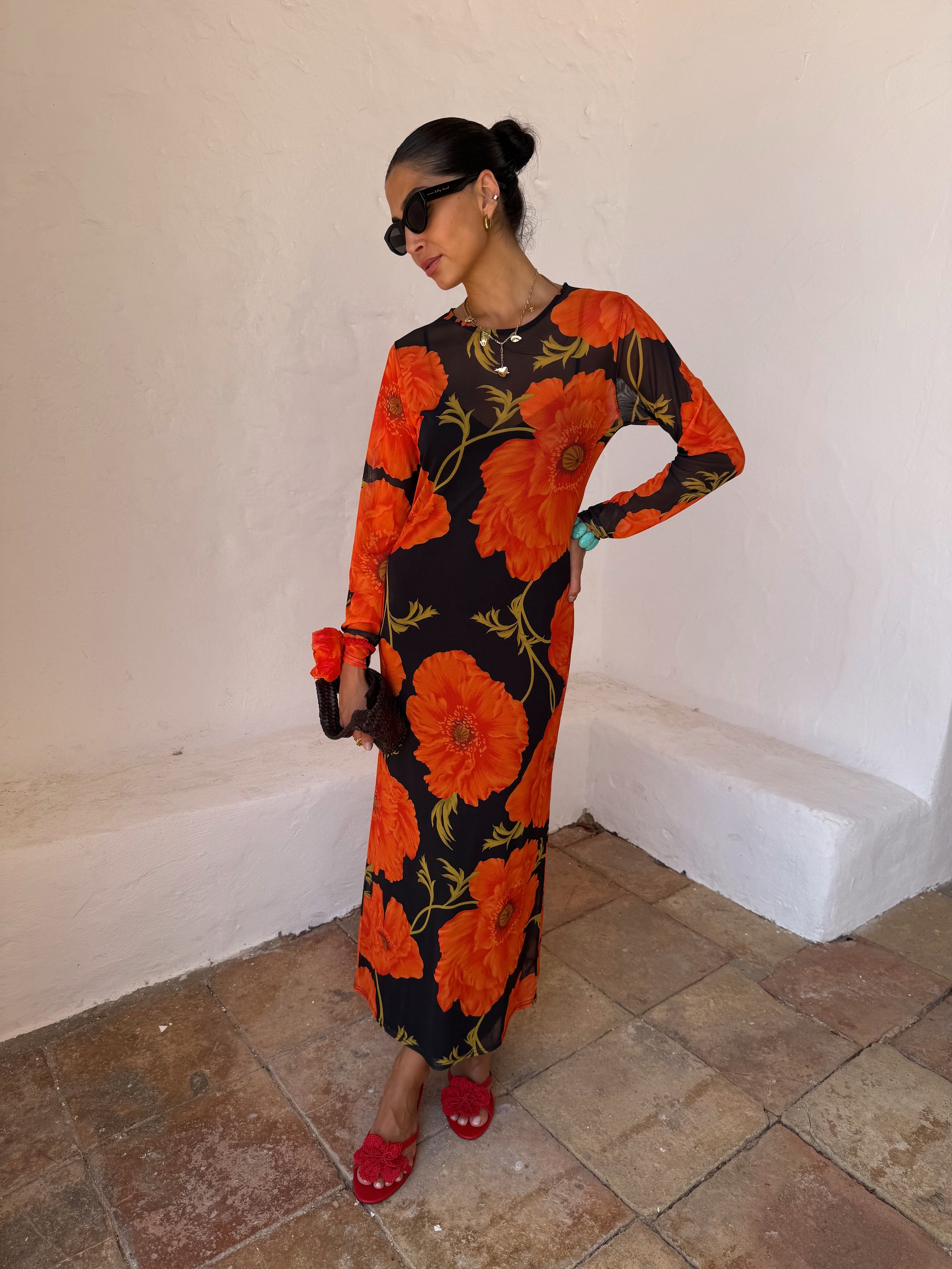 Never Fully Dressed Poppy Mesh Dress