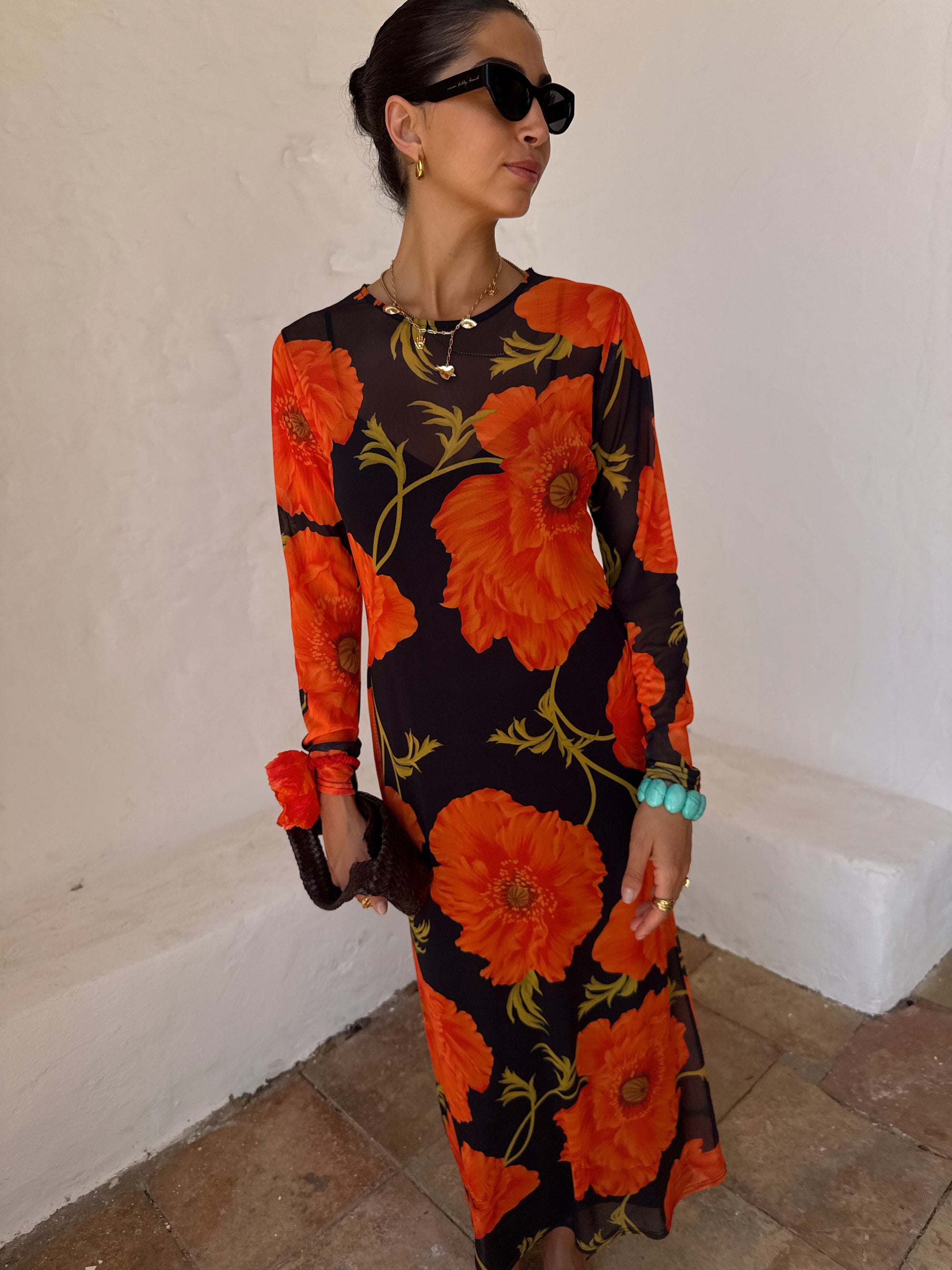 Never Fully Dressed Poppy Mesh Dress