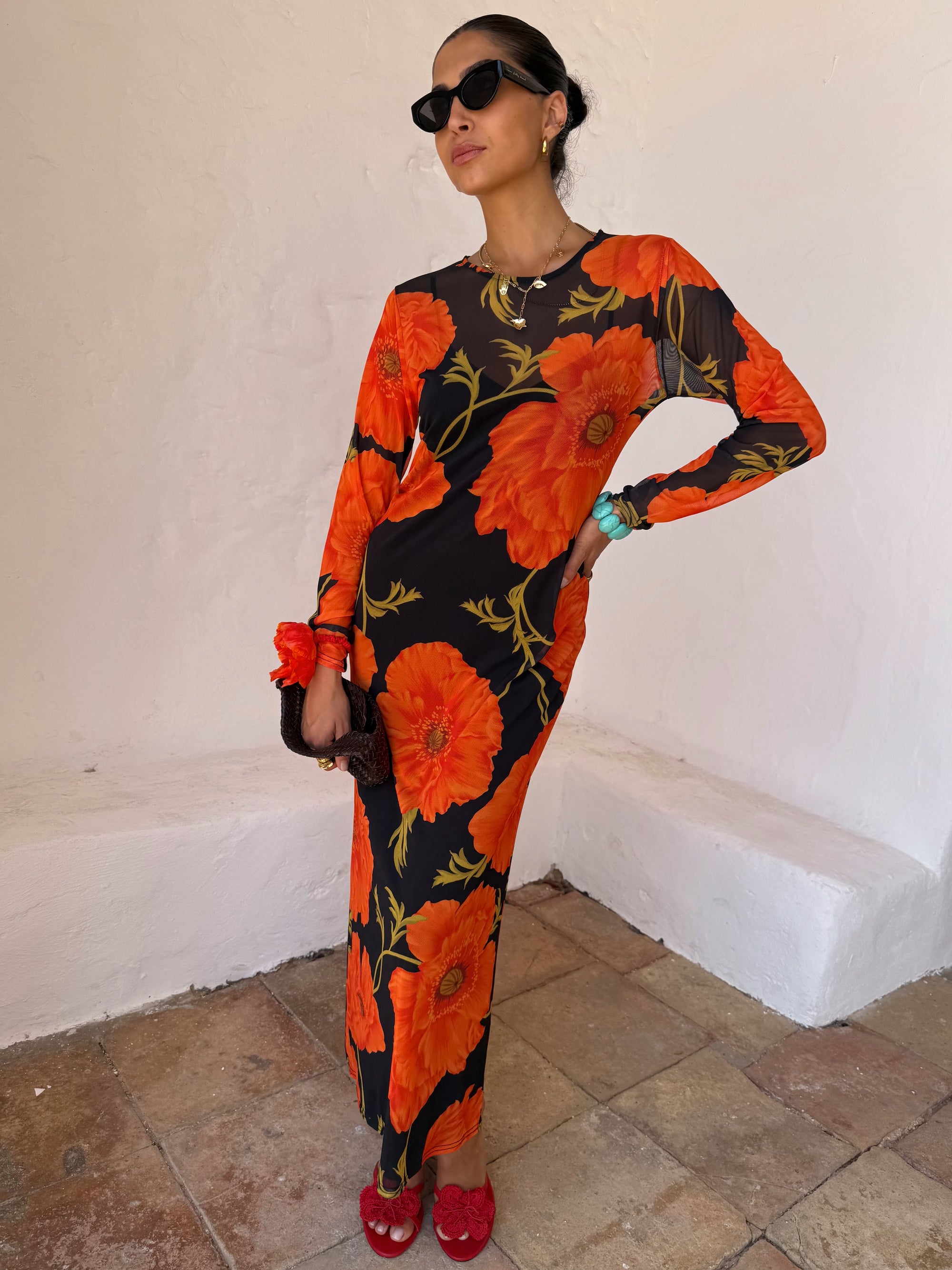 Never Fully Dressed Poppy Mesh Dress