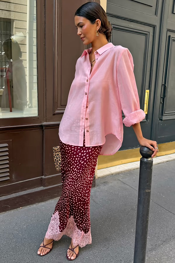 Burgundy Deer Maeva Skirt