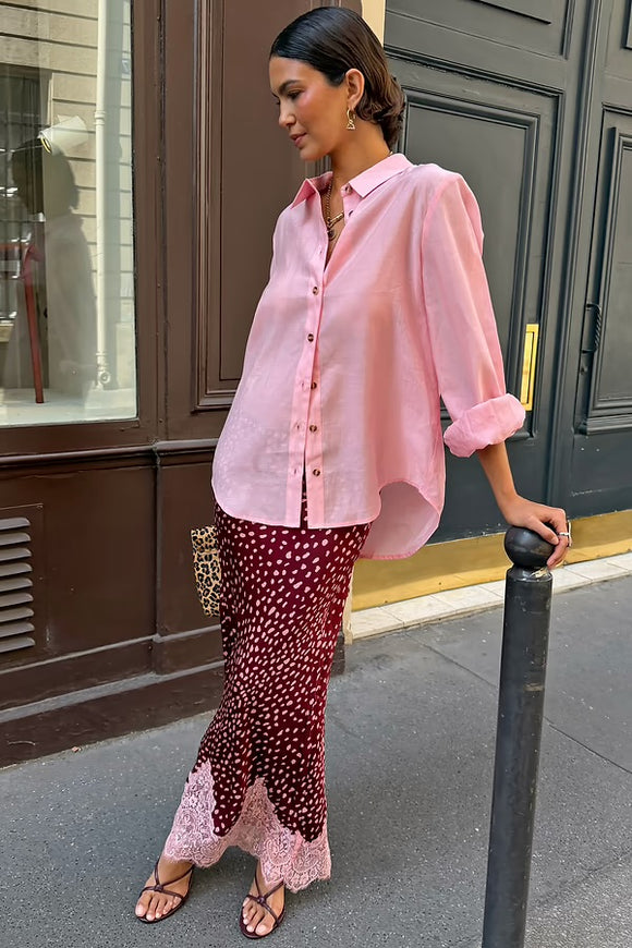 Burgundy Deer Maeva Skirt