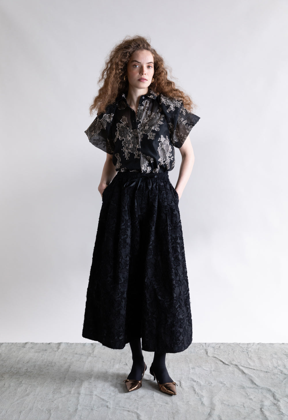 Psophia Black Wide Pant 2573