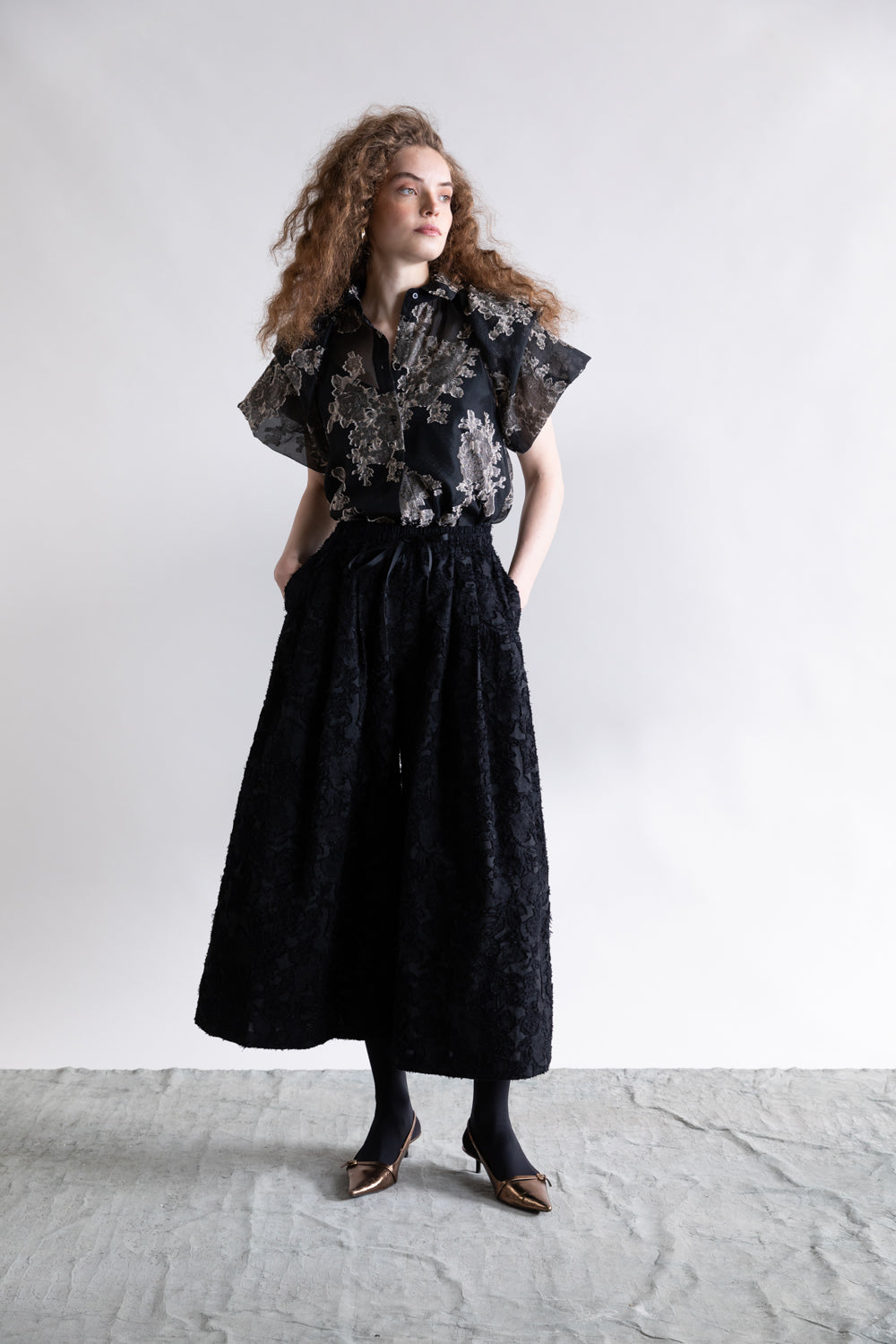 Psophia Black Wide Pant 2573