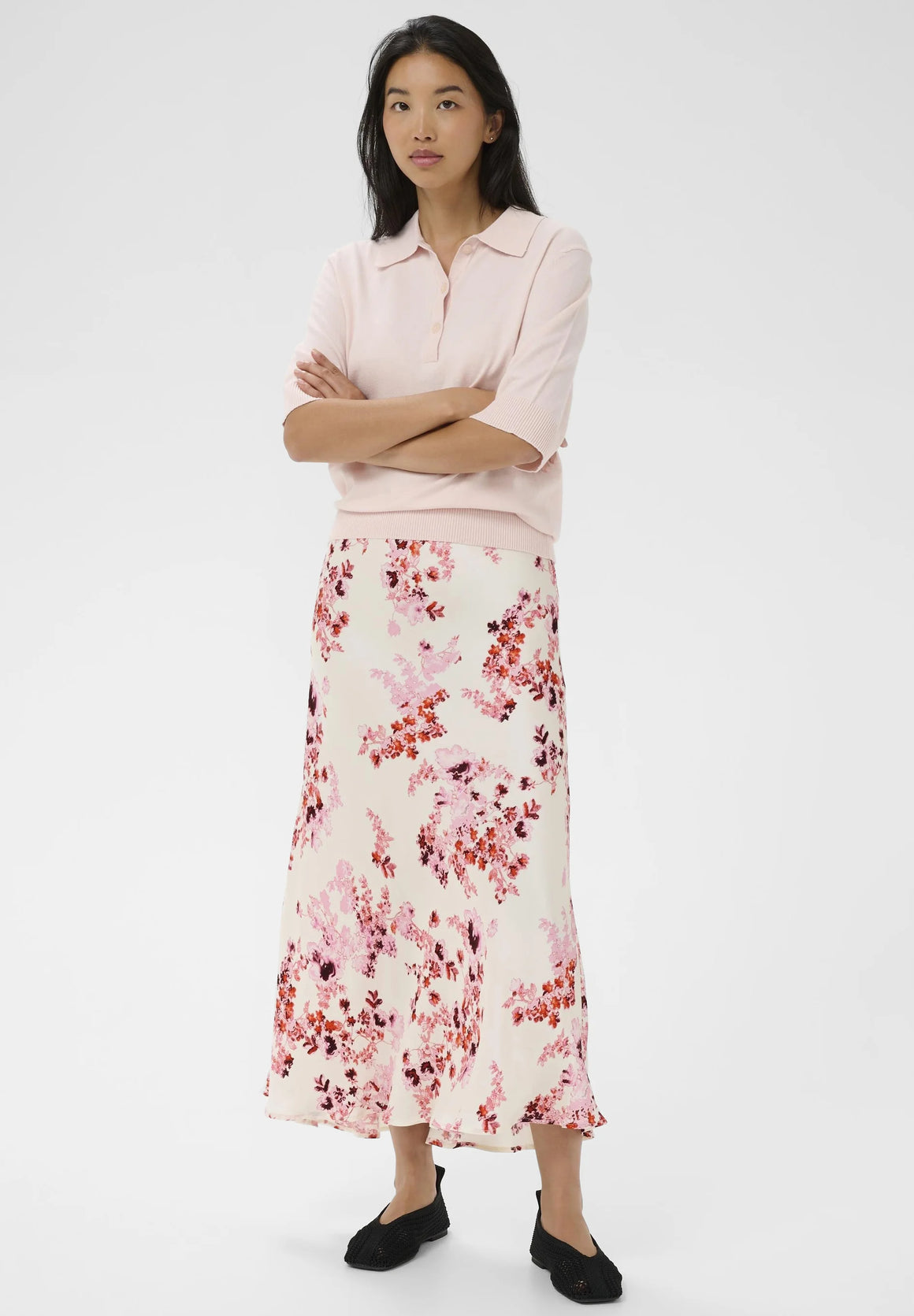 Laurina Skirt Pink Shadow Flower