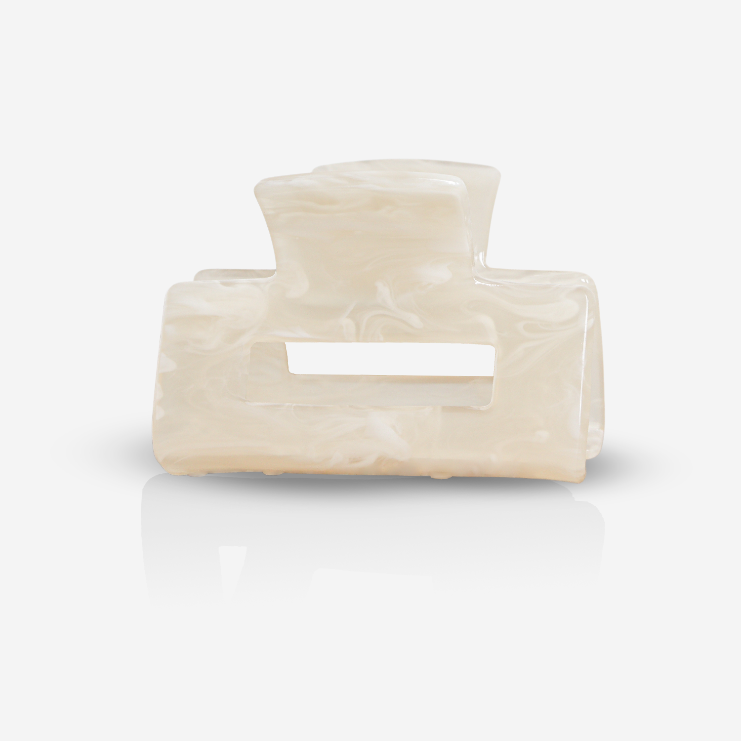 Sasstie Hair Clip - Quad White Sand