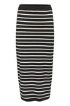 Part Two Emmarie Skirt Black Stripe