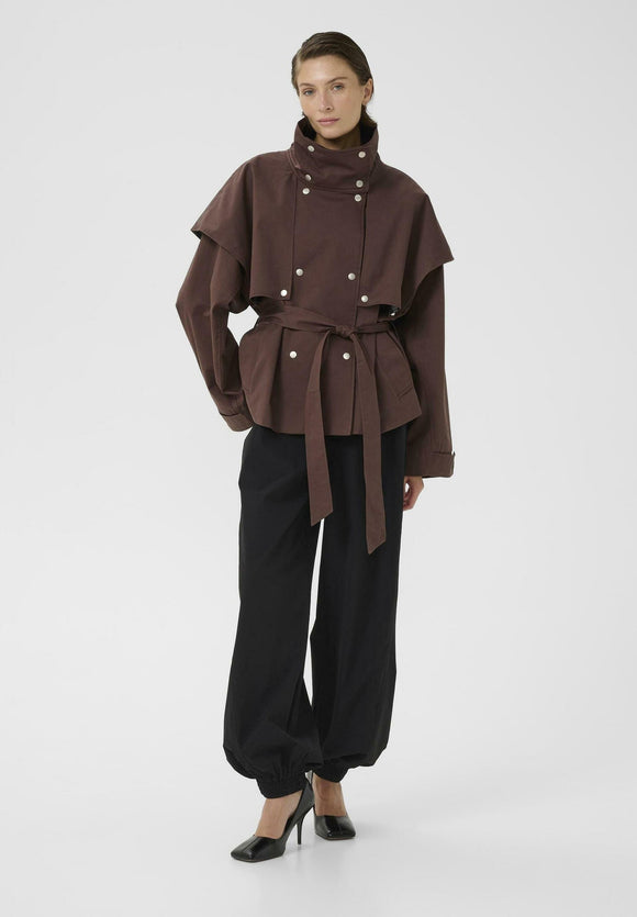 K by S Dana Trench Chocolate