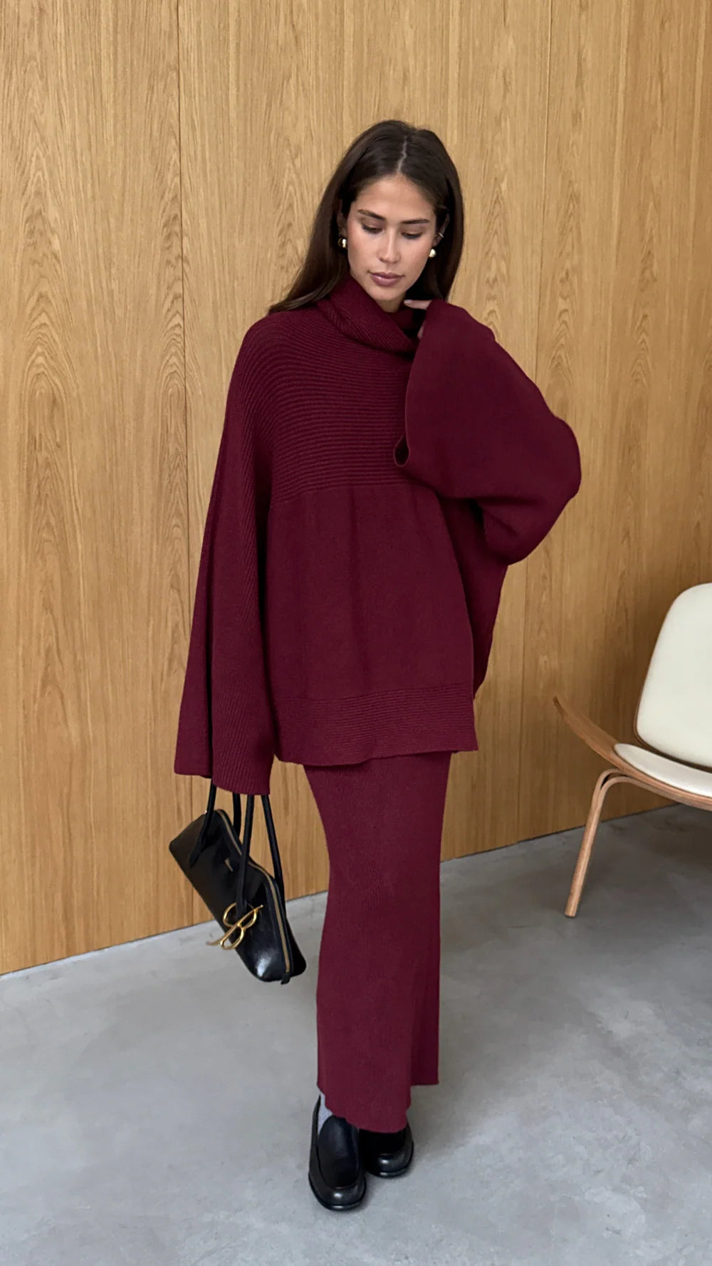 Charli Alma Skirt Dark Cherry