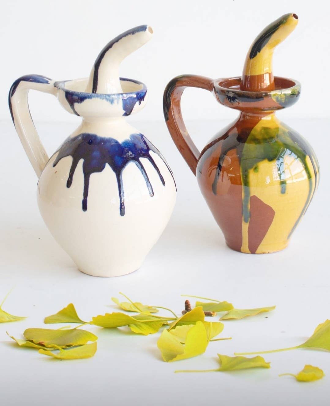 Traditional Oil Cruet.: Terracotta