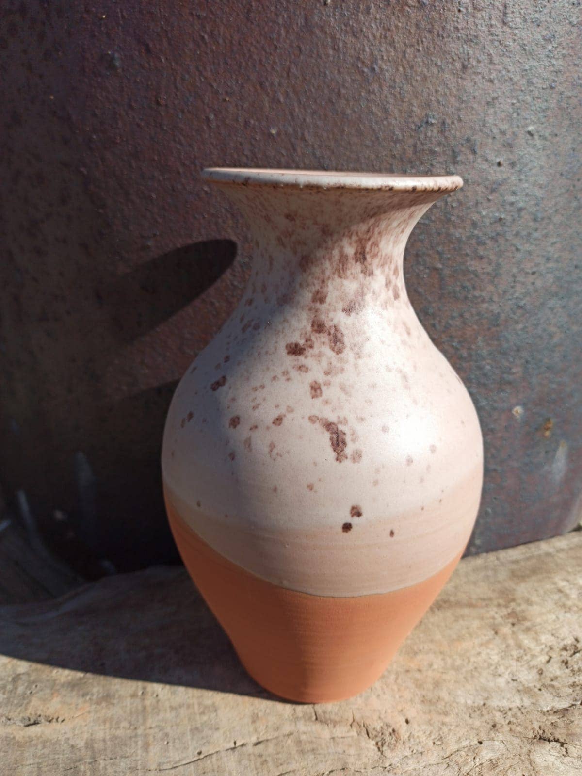 Matte white vase.