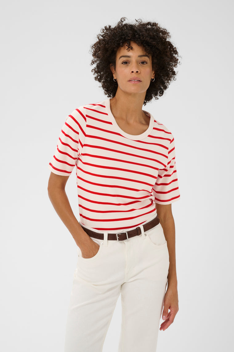 Ratana Poppy Stripe T-Shirt