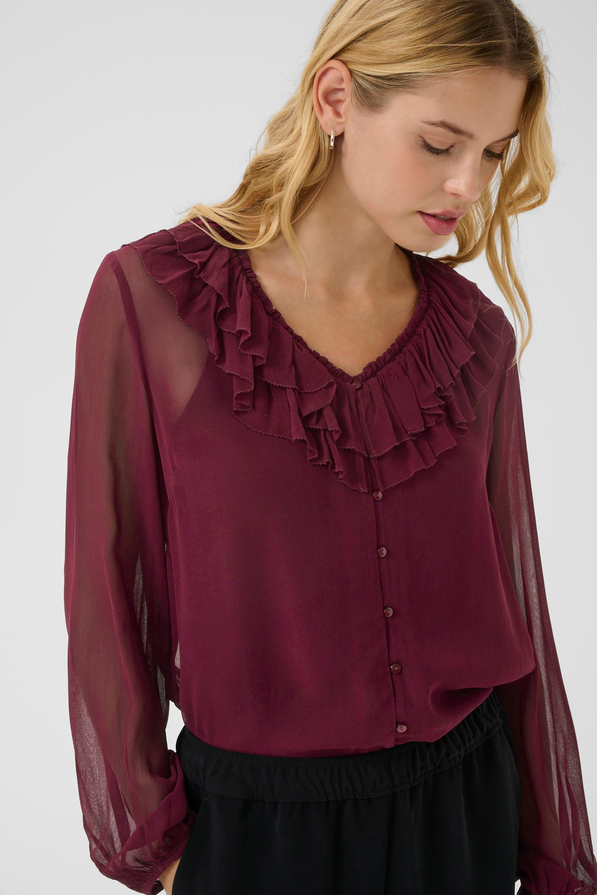 Part Two Sanaz Blouse Tanwy Port