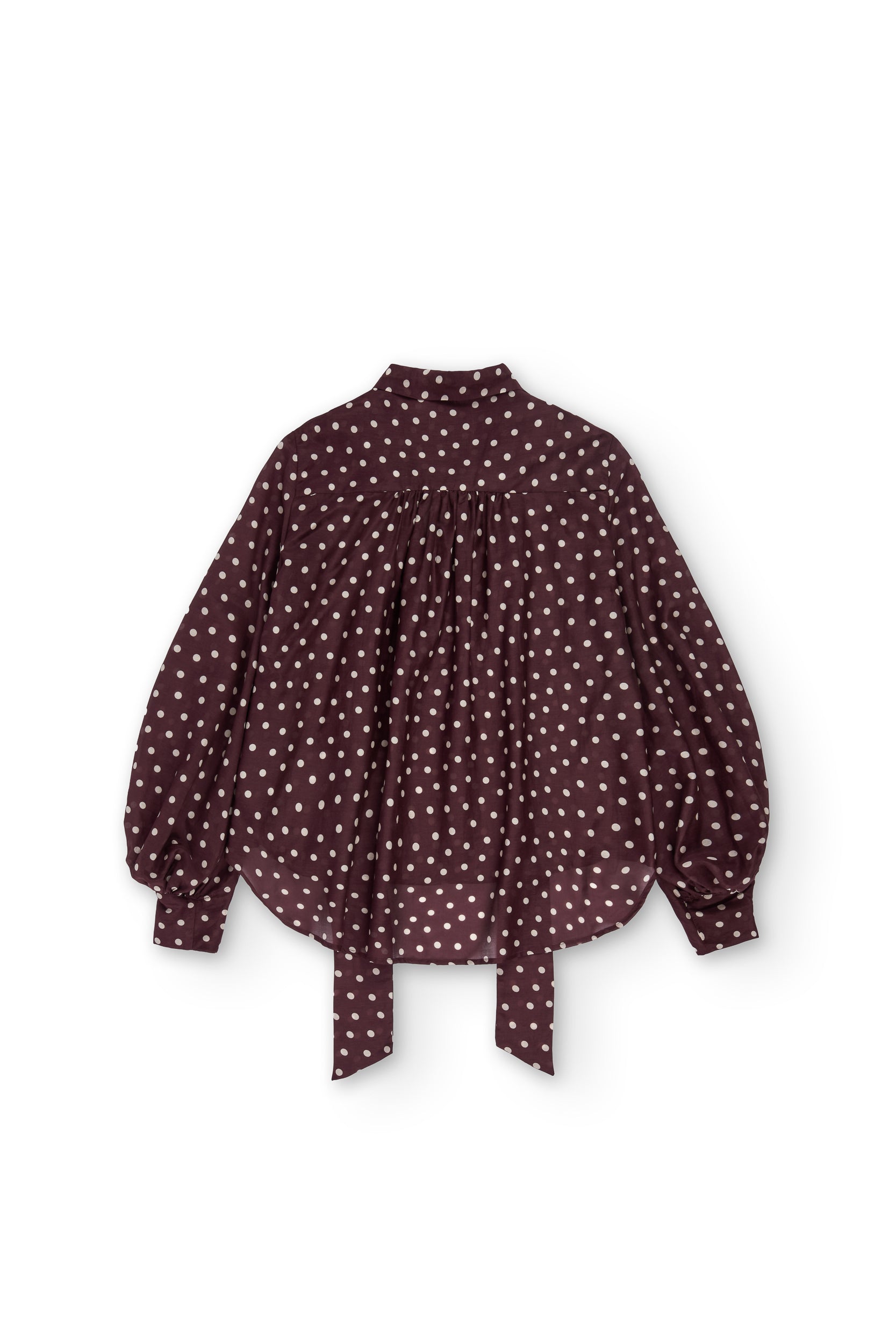 Psophia Chocolate Polka Dot Blouse