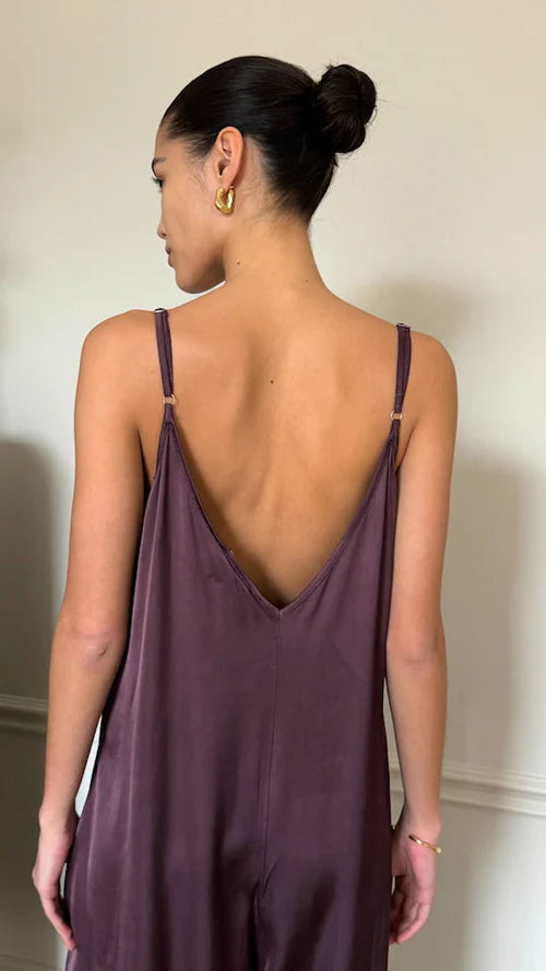Charli Natalie Satin Jumpsuit