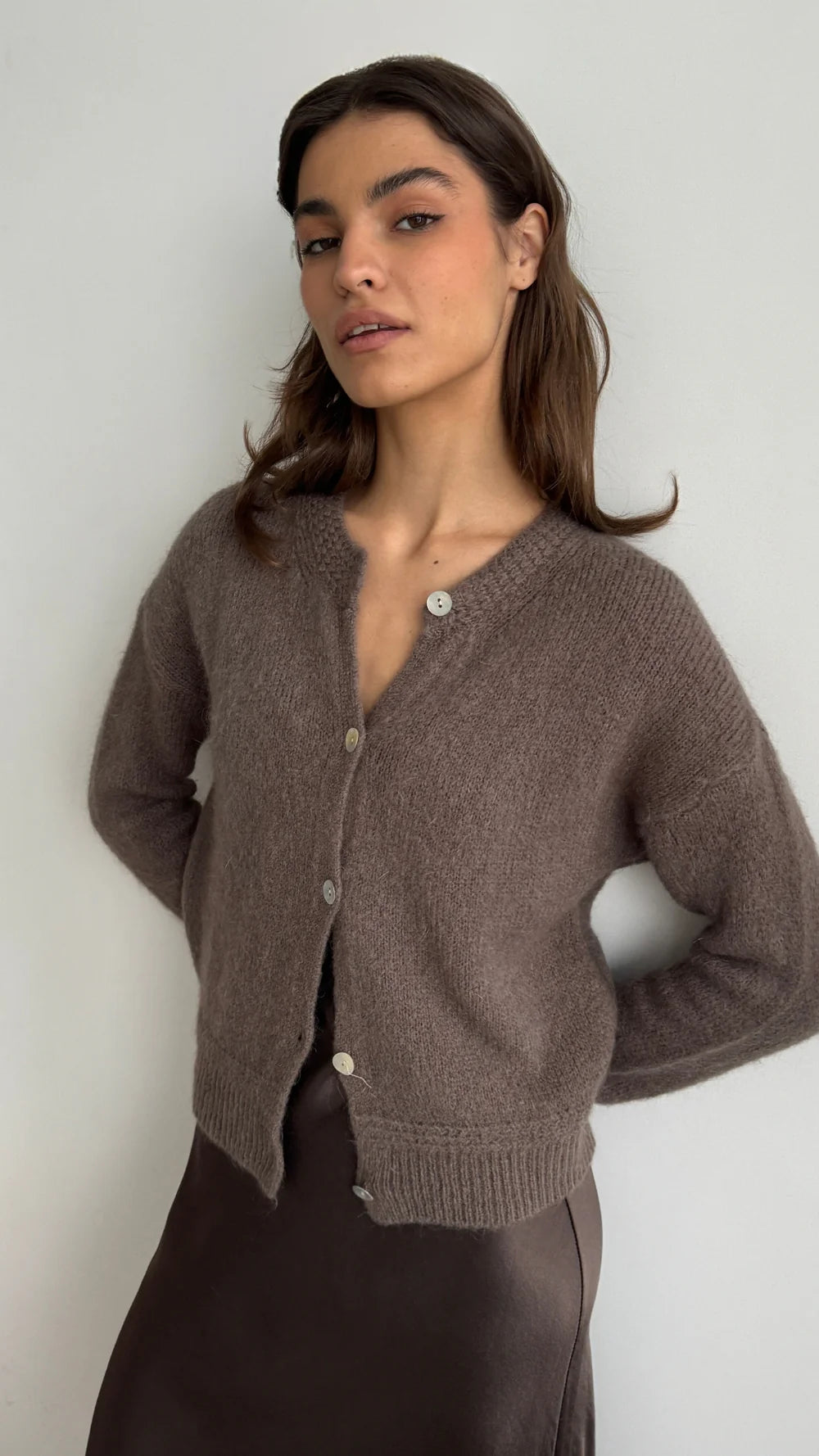 Charli Reyna Cardigan Mocha