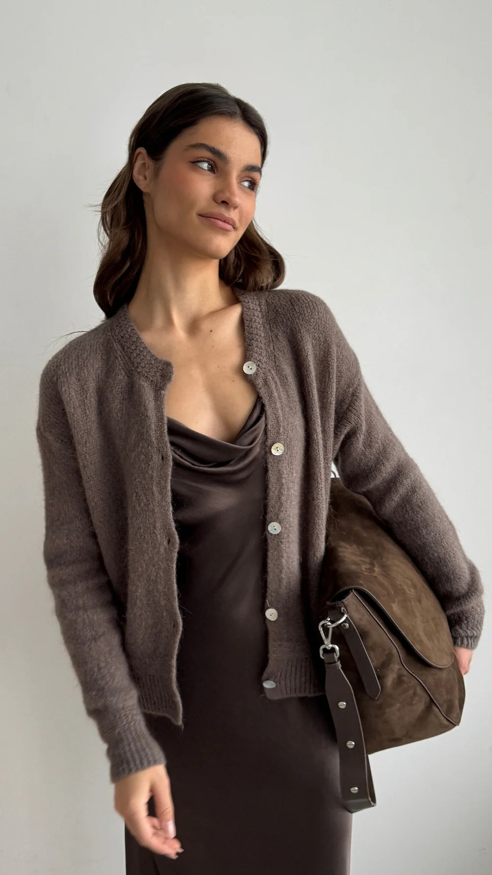 Charli Reyna Cardigan Mocha