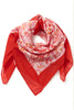 Phi Scarf Poppy Red Bird Print