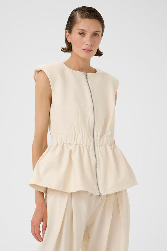 Emery Waistcoat Egret 