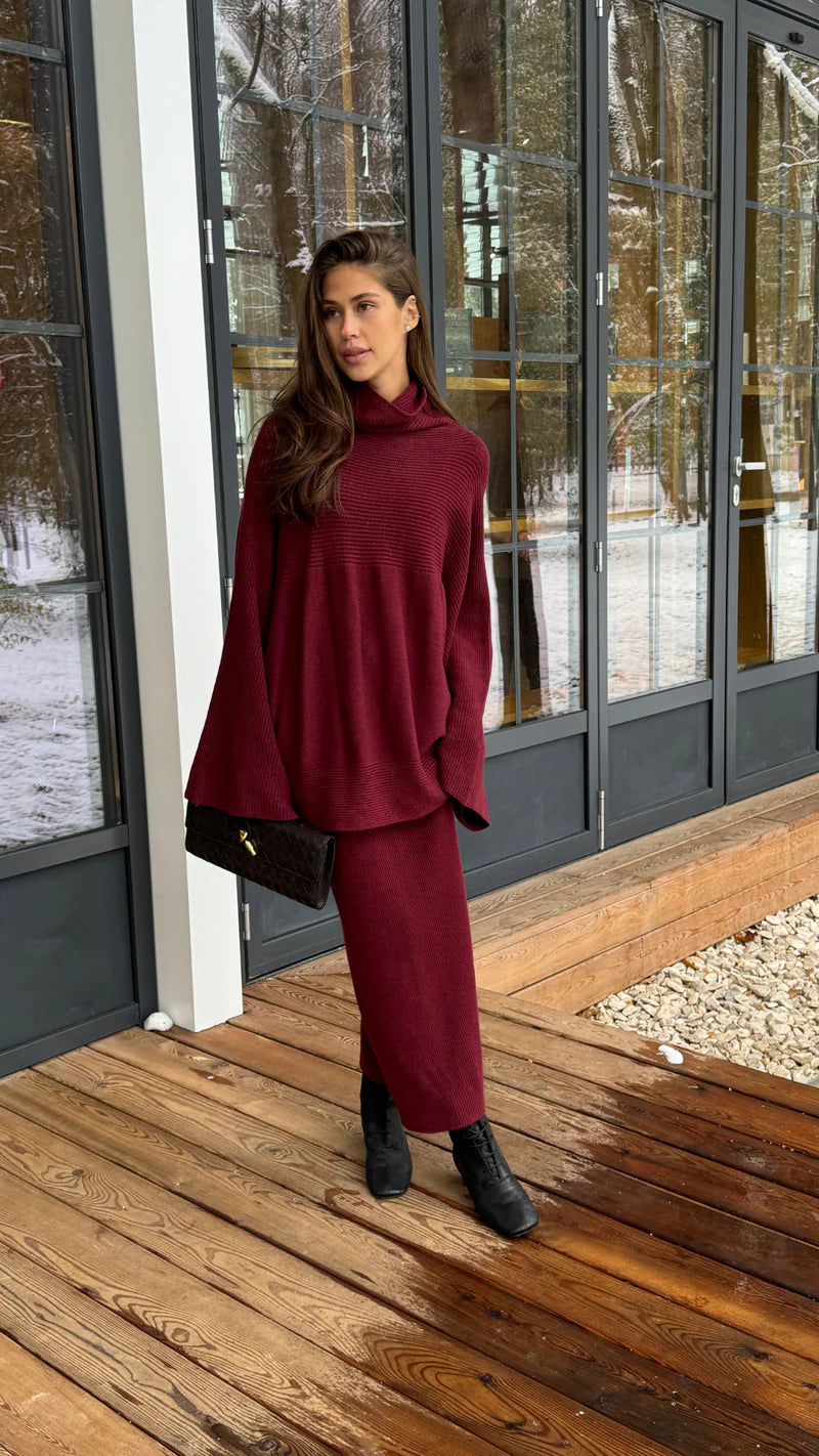 Charli Amelie Sweater Dark Cherry