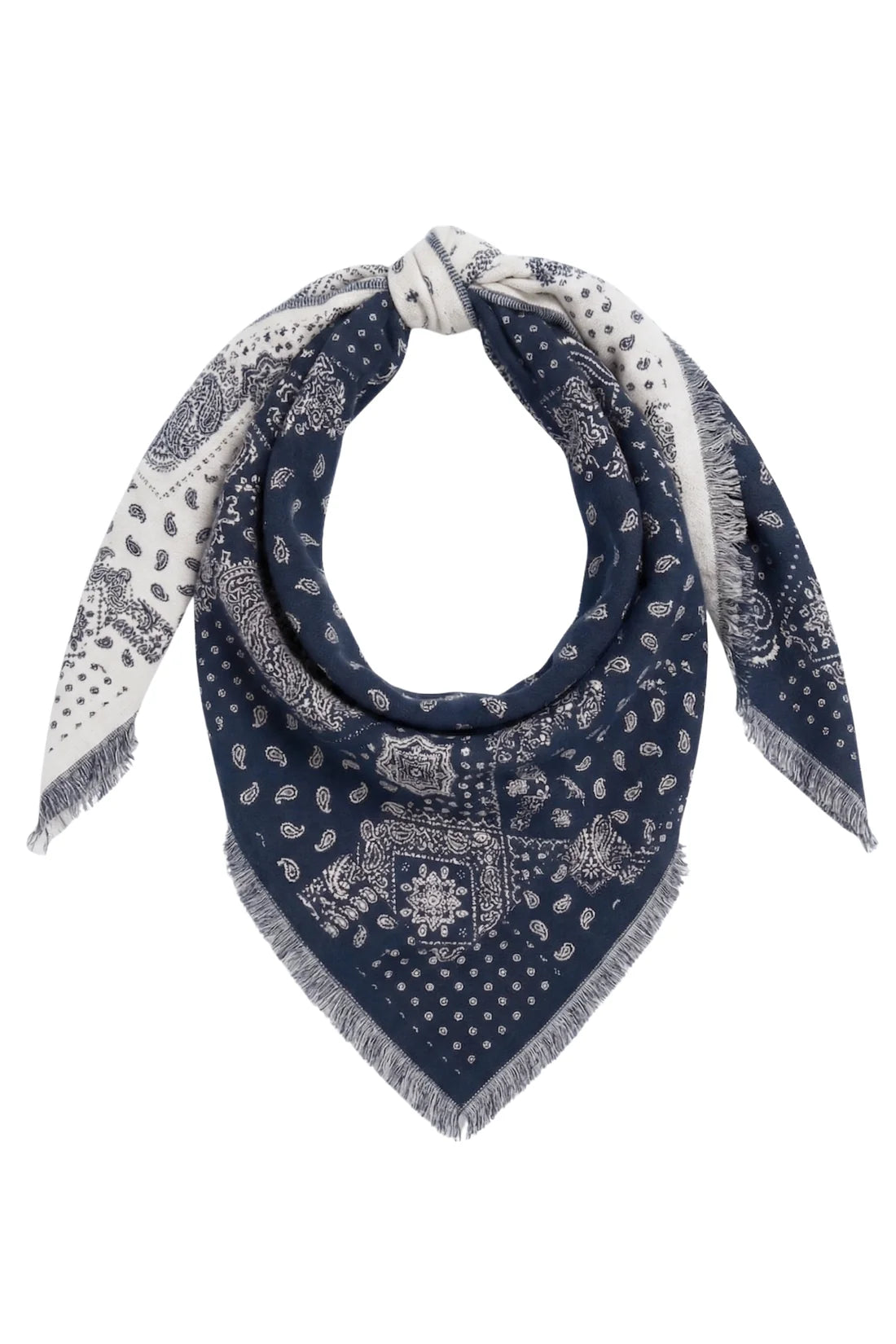 Large Navy Triangle Scarf