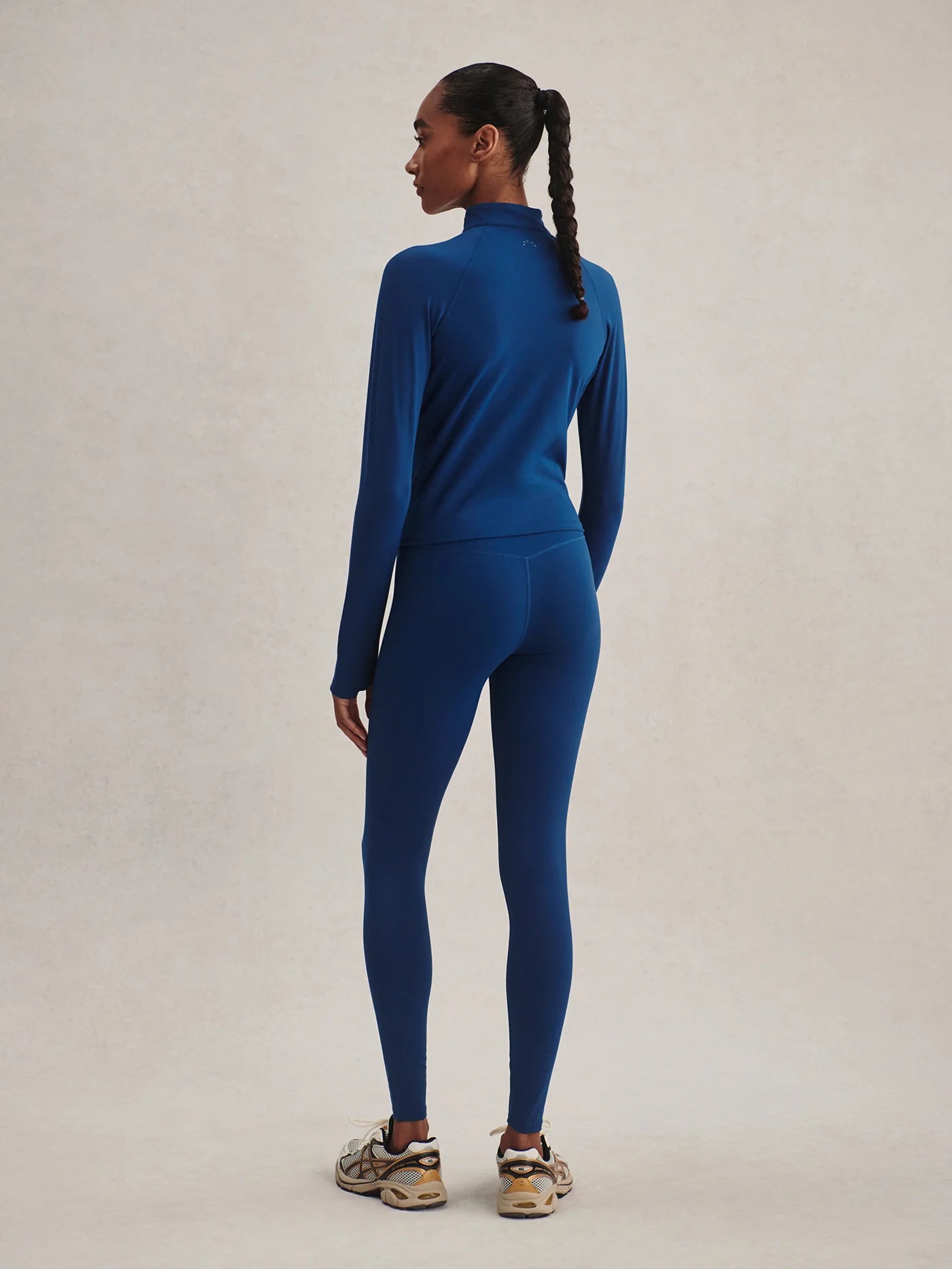 Varley Always Zip Through Sweat Sea Blue