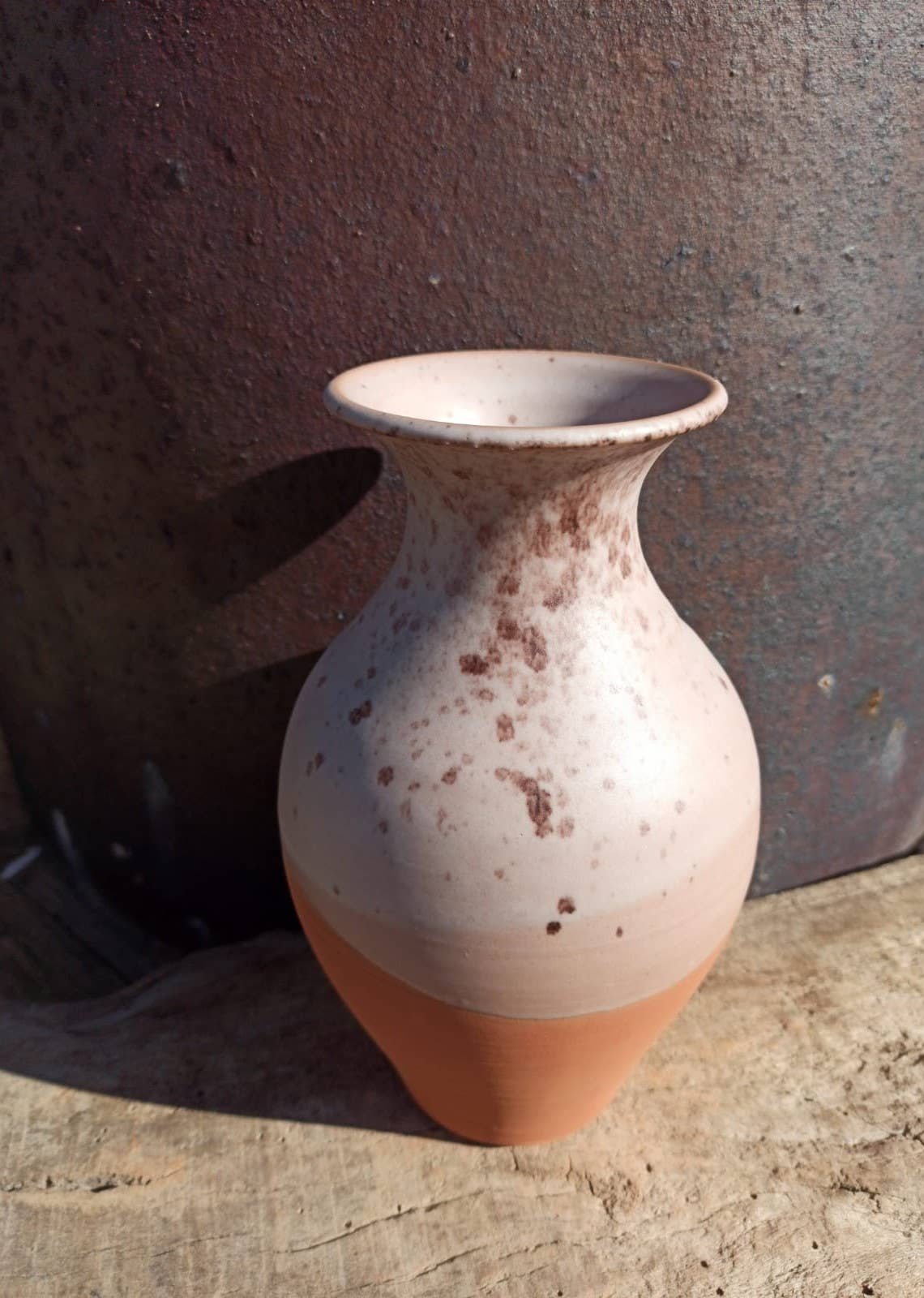 Matte white vase.
