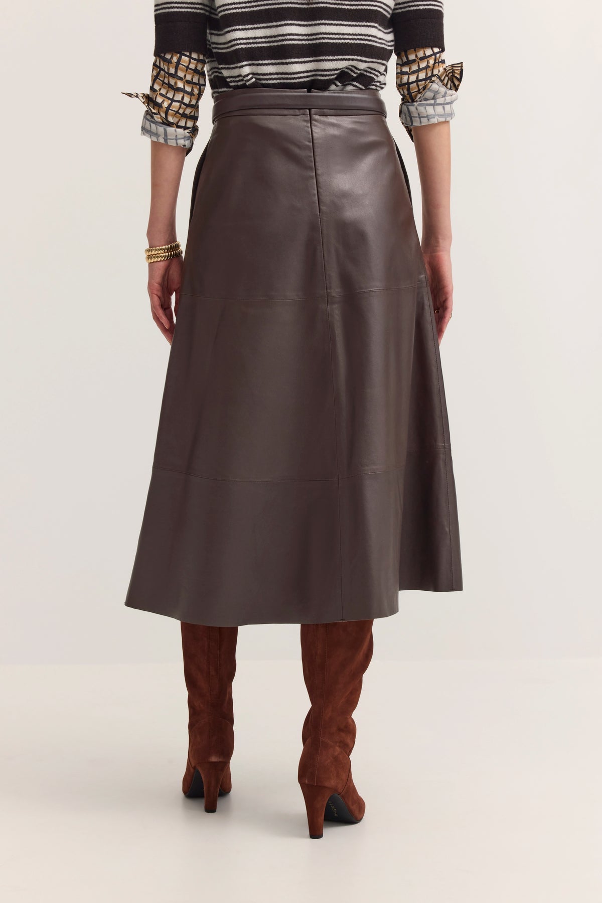 Bugatti Leather Skirt W1488