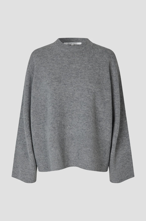 Alpha Knit O-Neck Grey