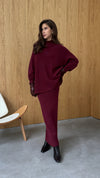Charli Alma Skirt Dark Cherry