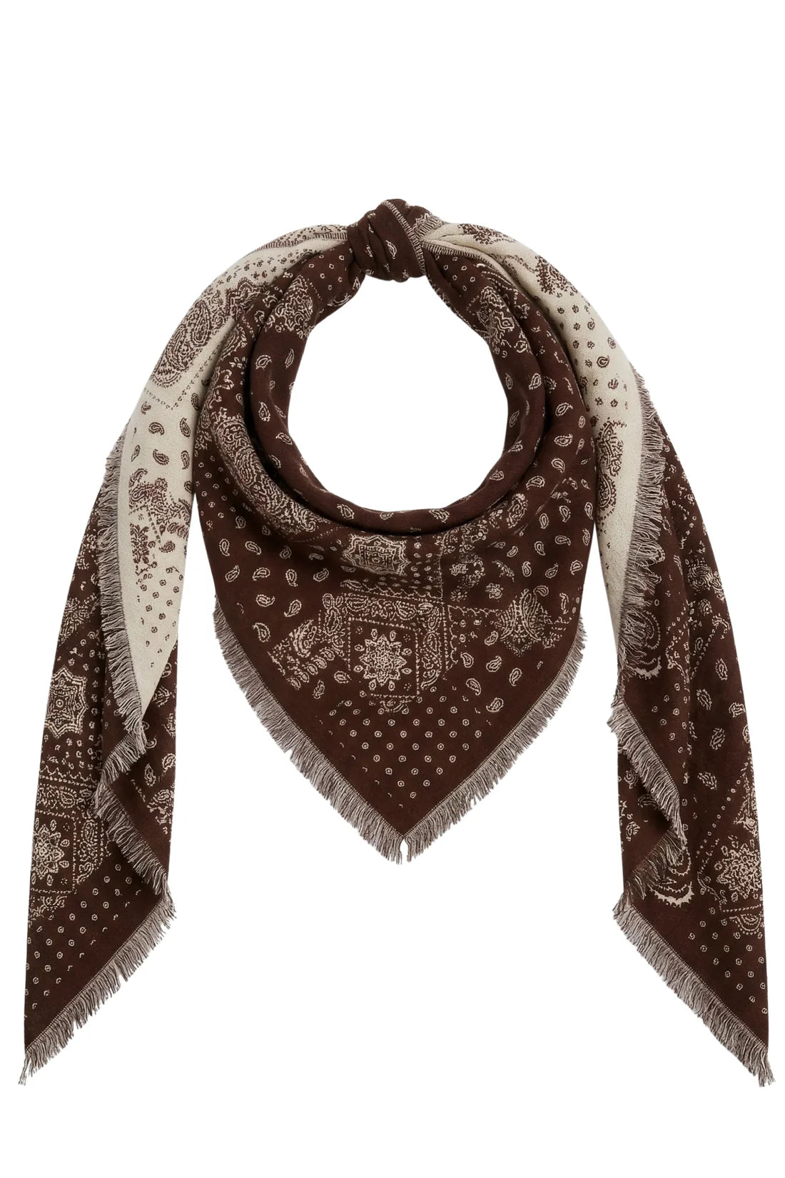 Large Chocolate Triangle Scarf