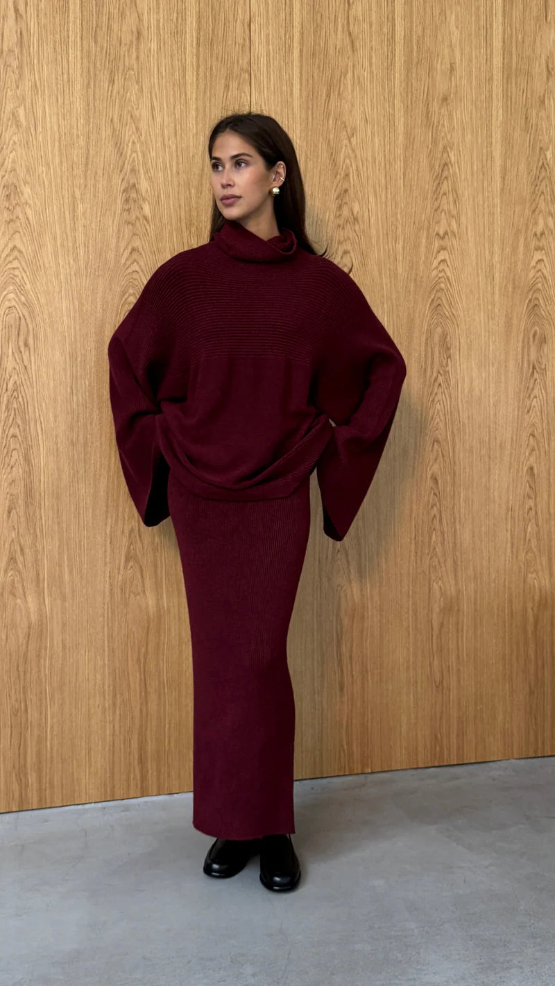 Charli Amelie Sweater Dark Cherry