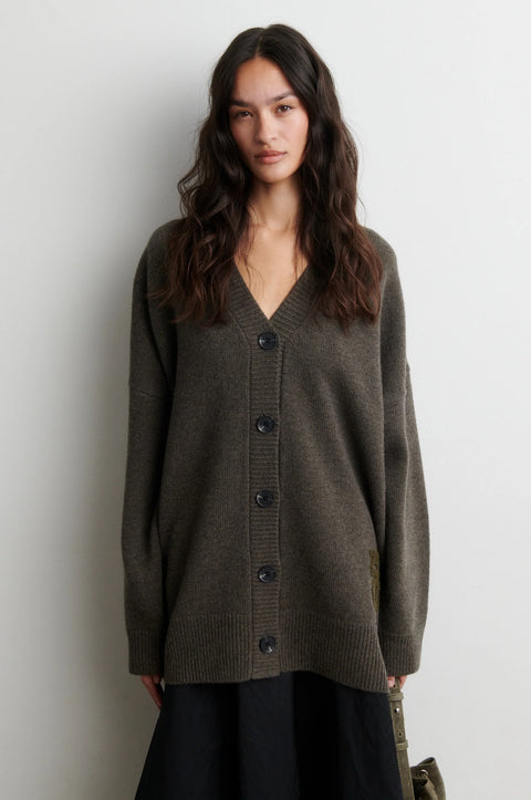 Alpha Knit Monogram Cardigan 