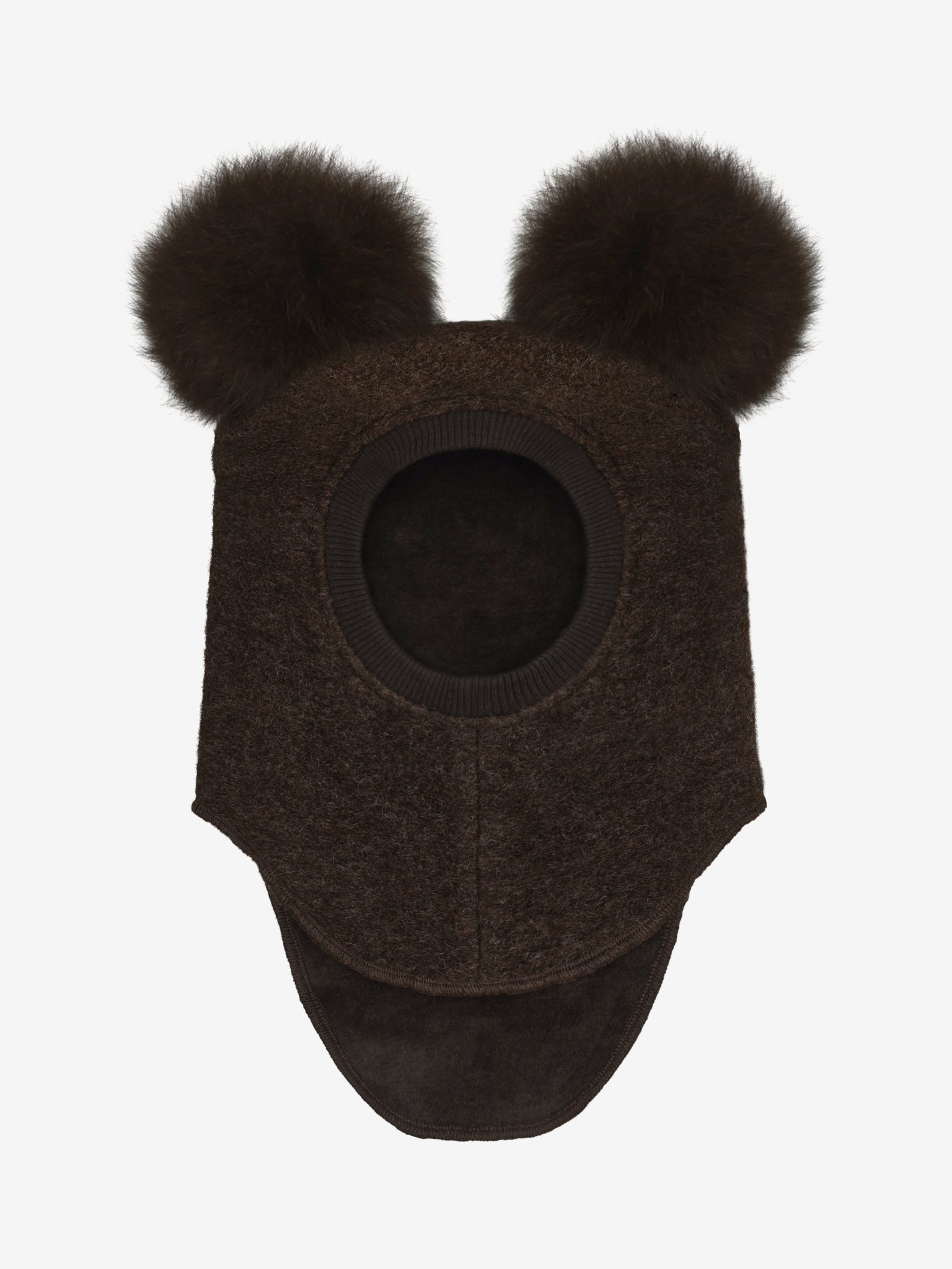 Balaclava Woo With l Alpaca Pompoms