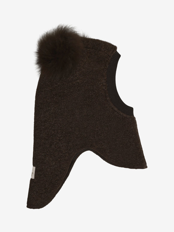 Balaclava Woo With l Alpaca Pompoms
